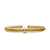 Cablespira Flex Center Station Cuff in 18K Yellow Gold with Diamonds, 6mm