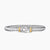 Cable Flex Buckle Bracelet in Sterling Silver with 14K Yellow Gold, 6mm
