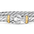 Cable Flex Buckle Bracelet in Sterling Silver with 14K Yellow Gold, 6mm