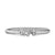 Cable Flex Buckle Bracelet in Sterling Silver with Diamonds, 6mm