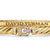 Sculpted Cable Buckle Bracelet in 18K Yellow Gold with Diamonds, 4.6mm