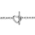 DY Madison Heart Toggle Chain Bracelet in Sterling Silver, 3mm