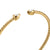 Modern Renaissance Pear Cablespira Bracelet in 18K Yellow Gold with Diamonds, 2.6mm