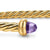 Micro Cablespira Flex Cuff in 18K Yellow Gold with Amethyst, 2.6mm