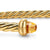Micro Cablespira Flex Cuff in 18K Yellow Gold with Citrine, 2.6mm