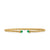 Micro Cablespira Flex Cuff in 18K Yellow Gold with Emeralds, 2.6mm