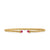 Micro Cablespira Flex Cuff in 18K Yellow Gold with Rubies, 2.6mm