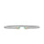 Micro Cable Flex Cuff in Sterling Silver with 14K Yellow Gold and Aquamarine, 2.6mm