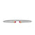 Micro Cable Flex Cuff in Sterling Silver with 14K Yellow Gold and Rubies, 2.6mm