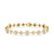 Petite Starburst Tennis Bracelet in 18K Yellow Gold with Diamonds, 8.2mm