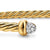 Micro Cablespira Flex Cuff in 18K Yellow Gold with Diamonds, 2.6mm