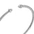 Micro Cable Flex Cuff in Sterling Silver with Diamonds, 2.6mm