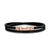 Streamline Double Wrap Black Leather Bracelet with 18K Rose Gold, 5.2mm, Size Medium