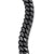 Curb Chain Bracelet in Black Titanium with Black Diamonds, 11.5mm