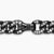 Curb Chain Bracelet in Black Titanium with Diamonds, 11.5mm
