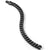 Curb Chain Bracelet in Black Titanium, 11.5mm