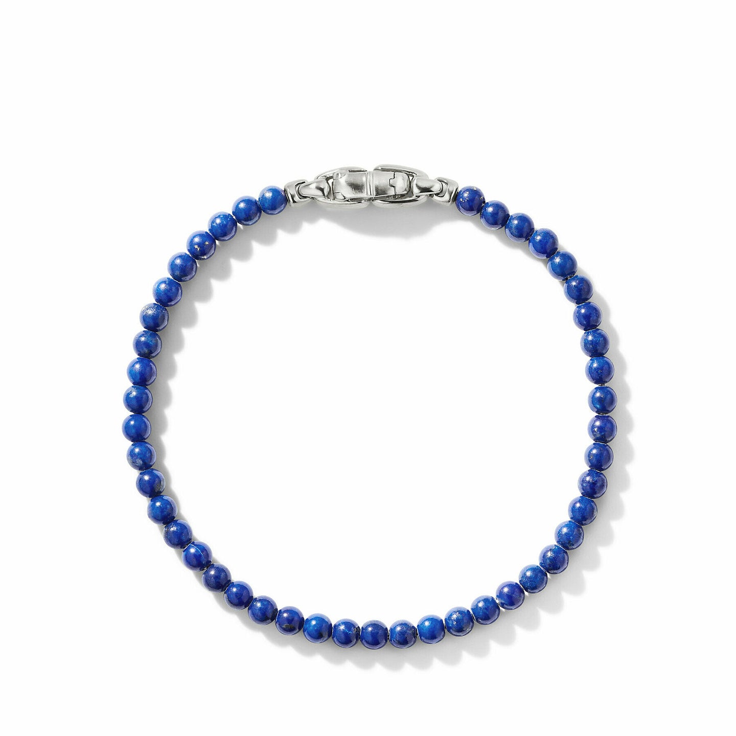 David Yurman Spiritual Beads Bracelet in Lapis with Sterling Silver, 4mm in Sterling Silver (Image 2)
