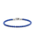 Spiritual Beads Bracelet in Lapis with Sterling Silver, 4mm
