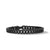 Curb Chain Bracelet in Black Titanium with Black Diamonds, 8mm