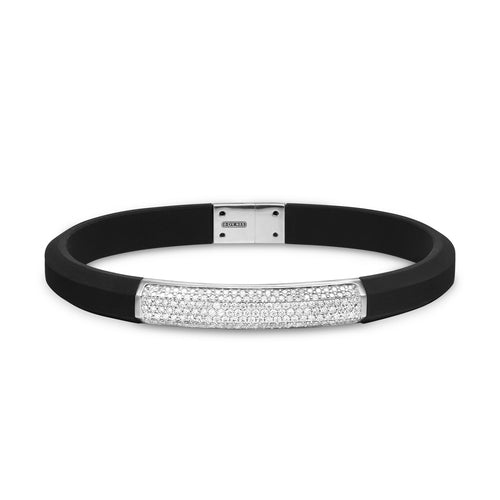 Sublime Wrap Bracelet Double Tour Poignet Femme Noir Strass Fermeture Pressions - Bimbo Cosmétique
