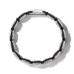 Sculpted Cable Woven Tile Bracelet in Sterling Silver