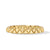 Faceted Link Triangle Bracelet in 18K Yellow Gold, Size Medium