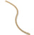Curb Chain Bracelet in 18K Yellow Gold with Pavé Diamonds, Size Medium