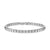 Spiritual Beads Tile Bracelet in 18K White Gold, Size Medium