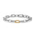 DY Madison Chain Bracelet in Sterling Silver with 18K Yellow Gold, 8.5mm