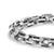 Streamline Link Bracelet in Sterling Silver with Black Diamonds, 5.5mm