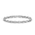 Streamline Link Bracelet in Sterling Silver with Diamonds, 5.5mm