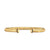 Cable Cuff in 18K Yellow Gold with Black Diamonds, 6mm