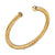 Cable Cuff in 18K Yellow Gold with Black Diamonds, 6mm