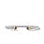 Cable Cuff Bracelet in Sterling Silver with 14K Yellow Gold and Hematine, Size Medium