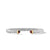 Cable Cuff Bracelet in Sterling Silver with 14K Yellow Gold and Red Tiger&#39;s Eye, Size Medium