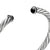 Cable Cuff in Sterling Silver with Black Onyx and Black Diamonds, 6mm