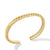 Sculpted Cable Cuff Bracelet in 18K Yellow Gold, Size Medium