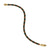 Spiritual Beads Bracelet in 18K Yellow Gold with Bloodstone and Red Jasper, Size Small