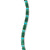Spiritual Beads Bracelet in 18K Yellow Gold with Malachite and Turquoise, Size Medium