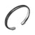 Chevron Cuff Bracelet in Titanium, 8mm, Size Medium