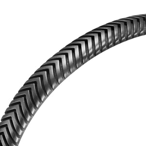 Chevron Cuff Bracelet in Titanium, 8mm, Size Medium