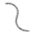 Chevron Link Bracelet in Sterling Silver, 7.6mm