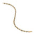 Streamline Faceted Chain Bracelet in 18K Yellow Gold with Forged Carbon, 4.3mm