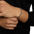 Sculpted Cable Cuff Bracelet in 18K White Gold, 5.5mm, Size Medium