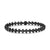 Armory Link Bracelet in Black Titanium with Black Diamonds, 7.5mm