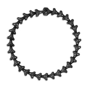 Armory Link Bracelet in Black Titanium with Black Diamonds, 7.5mm