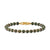 Spiritual Beads Bracelet in 18K Yellow Gold with Bloodstone and Diamonds, 6mm