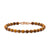 Spiritual Beads Bracelet in 18K Rose Gold with Tiger&#39;s Eye and Cognac Diamonds, 6mm