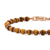Spiritual Beads Bracelet in 18K Rose Gold with Tiger&#39;s Eye and Cognac Diamonds, 6mm