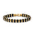 Spiritual Beads Flat Bead Bracelet in 18K Yellow Gold with Black Onyx, 8mm
